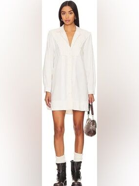 Free People Cherry Mini Dress - Optic White